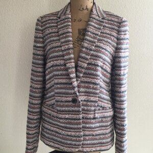 Madewell Multicolor Tweed Blazer, Size 4